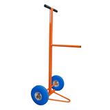 Transport trolley for cable winch