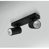 FARETTO SOFFITTO ENFASI SQUARE NERO