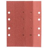 25-piece sanding sheet set for orbital sanders, grit 60, 80, 120, 240 G= 60, 80, 120, 240, 8 holes