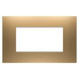 EGO PLATE - IN PAINTED TECHNOPOLYMER - 4 MODULES - GOLD - CHORUSMART