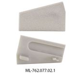 End cap for ST right, silver color, 1 pc
