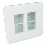 FLUSH MOUNT WORKSTATION  2X4 MOD WHITE
