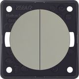 Series switch, com input term, Integro - Design Flow/Pure, stain steel