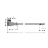 Bus Cable for CAN (DeviceNet, CANopen) PVC Cable Jacket, Thin   WKC 572-5M