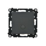 Interdediate switch with LED indicator light, 10AX, black matt