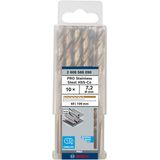 Metal Drill Bits HSS-Co, DIN 338 7,2 x 69 x 100 mm 10 pcs.