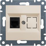 LUMINA2 Cream telephone socket WL2011