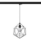 HANGING LAMP 3 PHASE GASPARE BLACK E27 3000K 7.5W 620LM