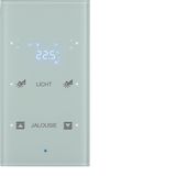 KNX glass sensor 2g thermostat, display, intg bus coupl. ,KNX-TS senso
