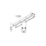 POLE BRACKET- 60 GALVANIZED
