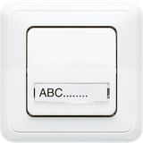 Rocker switch full ST550 a.white w.text window.