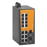 Network switch, unmanaged, Gigabit Ethernet, 14x RJ45, 2x 100/1000Base