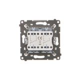 Double intermediate switch without pictogram, (module), Simon 24, IP20, 10AX, graphite mat