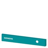 SIVACON, trim strip, W: 400 mm, above the door with Siemens logo