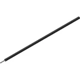 Silicone-switching strand, extremely flexible, halogen free, Cableline, 0.5 mm², 129 x 0.07 mm, black, outer Ø 2.3 mm, 61.7532-10021