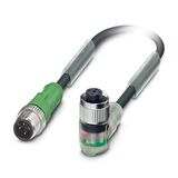 SAC-4P-M12MS/10,0-PUR/M12FR-3L - Sensor/actuator cable