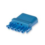 Coupler 5-p socket, str-rel, blue