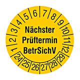 Inspection sticker "Next inspection date" D30