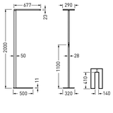 Free-standing luminaires Luceos S Prisms White 107W 15300lm Wide reduced glare UGR19 (W19) IK02 3 SDCM