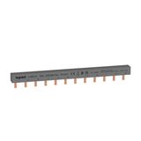 Prong type supply busbar, with 3P, 1 row for 4 modules