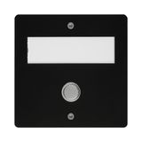 Wireless doorbell plate, surface-mounted, black ETA Wireless Surface-Mounted, black