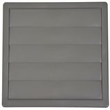 grille with shutter 170x170 Ø 100 grey