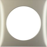 Integro Flow Frame, 1-Gang Stainless Steel Lacquered