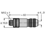 Field-Wireable Connector Male Connector M12 × 1, Straight   BMSS8141-0/9