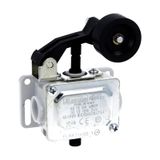 Metal limit switch, PL series, roller centre push lever. Contacts 1NC. IP40