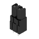 PCB plug-in connector, female header, closed side, THT solder connection, 5.08 mm, Number of poles: 2, 180°, Solder pin length (l): 3.2 mm, tinned, black, Box