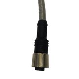 M12 female straight conn. cable 2m I/20