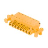 PCB plug-in connector, female plug, 5.08 mm, Number of poles: 6, 180°, PUSH IN with actuator, Clamping range, max. : 3.31 mm², Box