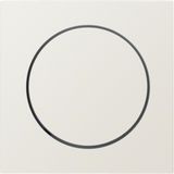 Centre plate Rotary Dimmer white glossy IP44