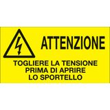 Adhesive label - Dimensions: 330 x 170 mm