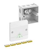 Junction box, Type of protection IP66, max. 2,5², Impact strength IK07, Protection class II, Ui 450V AC, Ui 450V DC, DLG, VDE, Halogen free