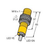 Photoelectric Sensor Diffuse Mode Sensor with Fixed-Field Background Suppression   S18SP6FF100 W/30