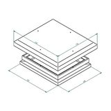 IP5x cover for installing DLTI roof fan-units in DSI