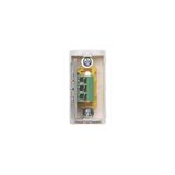 Single socket outlet with earthing, 16A, cream white/electro white