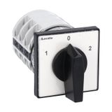 Rotary cam switch 7GN series, changeover switch 3 poles 63A, for front mounting with black handle, front plate 65X65mm