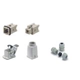 RockStar® HDC kits-Heavy-duty connectors, Kit, HA, Size: 1, Poles: 3, Screw connection, 400 V, 16 A, Plastic, PG 11