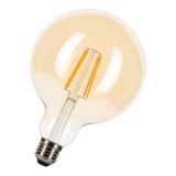 LED Filament G125 E27 240V 8W 2200K Gold Dimm