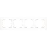 FOUR-GANG FRAME WHITE