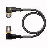 Actuator and Sensor Cable, PUR Extension Cable   WKC4.4T-P7X2-1-WSC4.4T/TXL