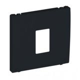 COV PLAT F/SINGLE RJ45 COMP SOCKETS MATTE BL