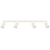 CEILING STRIP WITH ELEGANT BEIGE SPOTLIGHTS 4XGU10 CARBON SERIES