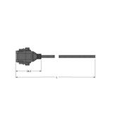 Deutsch Connector Connection Cable   DT06-8SG-A-10/TXL