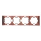 Equipotential socket, module, champagne matt