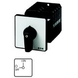 T5B-3-8342/Z On-Off switch, T5B, 63 A, rear mounting, 3 contact unit(s), 6 pole, with black thumb grip and front plate