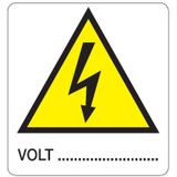 Danger sign - 330x350 mm - Volt …......