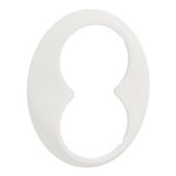 Renova - frame - double socket outlet - white